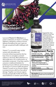 liposomal vitamin c with elderberry