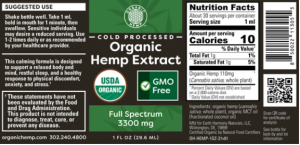 organic hemp extract